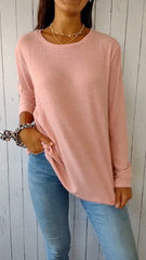 Comfortable Crew Neck Button-down Top (Buy 2 Free Shipping)