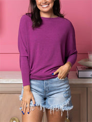 ❄️Winter Discount Frenzy Promotion-49% OFF-🌸"Dreamy Knit" Boatneck Dolman Top