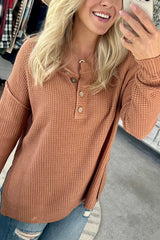 Women‘s Oversized Waffle Knit Sweater