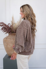 Finland Acid Wash Oversized Pullover