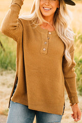 Women‘s Oversized Waffle Knit Sweater