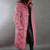 2023 Knitted Thick-Line Jumper Coat