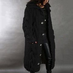 2023 Knitted Thick-Line Jumper Coat
