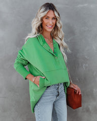 Oversized Pullover Sweatshirt with Pockets—Buy 2 Free Shipping