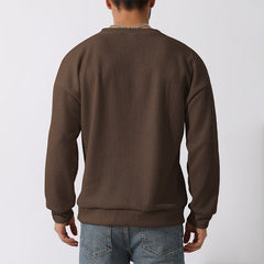 Men's Winter Sweater Loose Round Neck Thickened Sweater