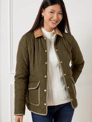 TALBOTS Quilted Barn Jacket