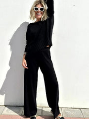2025 Hot Sale Soft Cashmere Casual Sweater Suit