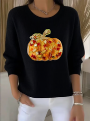 Women Plain Spring/Fall Casual Long Sleeve Shawl Collar Cotton Sweater