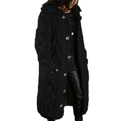 2023 Knitted Thick-Line Jumper Coat