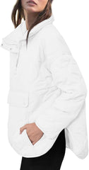 Women's Puffer Pullover Quilted Lightweight Jacket