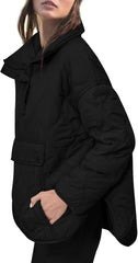 Women's Puffer Pullover Quilted Lightweight Jacket