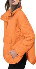 Women's Puffer Pullover Quilted Lightweight Jacket