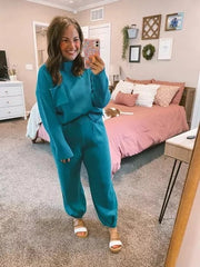 Fall Knit Top Sweater Set