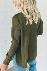 Women‘s Oversized Waffle Knit Sweater