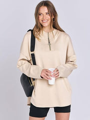 2024 Fall Women's Oversized Tunic Pullover