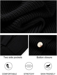 Women's Long Sleeve Button Lapel Oversized Cardigan