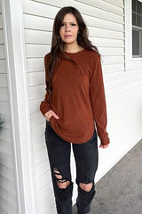 Women's Crewneck Long Sleeve Shirts