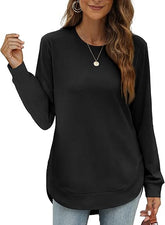 Women's Crewneck Long Sleeve Shirts