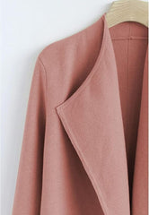 Women's Classy Open Front Knit Coat Cardigan