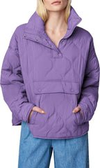 Women's Puffer Pullover Quilted Lightweight Jacket