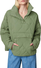 Women's Puffer Pullover Quilted Lightweight Jacket