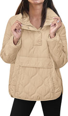 Women's Puffer Pullover Quilted Lightweight Jacket