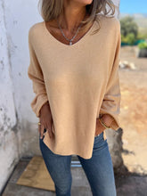 Fall V-neck Comfort Sweater Pullover