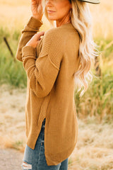 Women‘s Oversized Waffle Knit Sweater