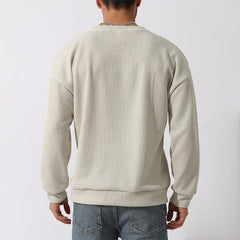 Men's Winter Sweater Loose Round Neck Thickened Sweater
