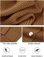 Women's Long Sleeve Button Lapel Oversized Cardigan