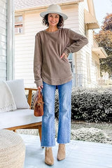 Women's Crewneck Long Sleeve Shirts