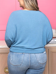 ❄️Winter Discount Frenzy Promotion-49% OFF-🌸"Dreamy Knit" Boatneck Dolman Top