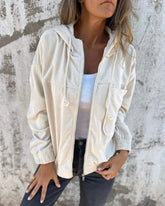 🔥Women's Casual Lapel Hooded Jacket