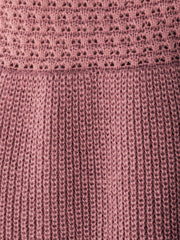 Honeycomb Knit V-Neck Mini Sweater Dress