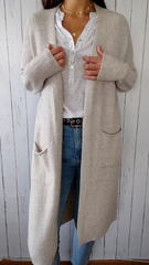 Women's horizontal knit cardigan