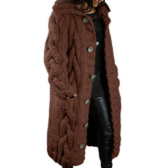 2023 Knitted Thick-Line Jumper Coat