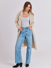 Women Oversized Open Front Coat Outwear