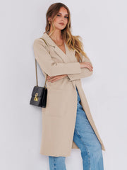 Women Oversized Open Front Coat Outwear