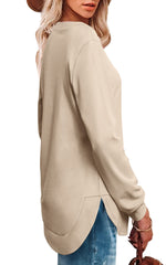 Women's High Low Curved Hem Tops (Buy 2 Free Shipping)