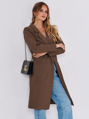 Women Oversized Open Front Coat Outwear