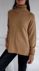 Women's Oversized Turtleneck Long Sleeve Casual Pullover Knit Tunic Sweater-BUY 2 GET FREE SHIPPING