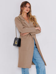 Women Oversized Open Front Coat Outwear