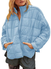 Lightweight Down Coat Long Sleeve Full Zipper Oversized Packable Puffer Jackets-Buy 2 Get Free Shipping