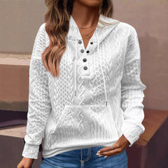 2024 Amazon Cross-Border New Knitted Jacquard Long-Sleeved Loose Sweatshirt In Large Quantities