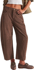Women's Corduroy Elastic Waist Pants -BUY 2 FREE SHIPPING