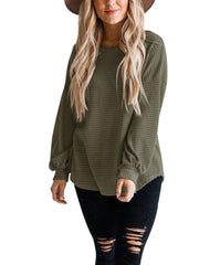 Fall Full Cozy Waffle Pullover