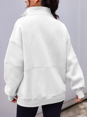 NEW Women's Half Zip Oversized Sweatshirts with Pockerts