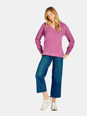 Women's Waffle Knit Sweatshirt