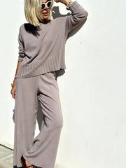 2025 Hot Sale Soft Cashmere Casual Sweater Suit