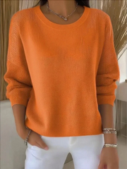 Women Plain Spring/Fall Casual Long Sleeve Shawl Collar Cotton Sweater